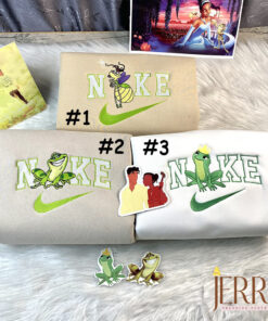 Ray The Frog And The Princess Disney Movie Nike Embroidered Sweatshirt
