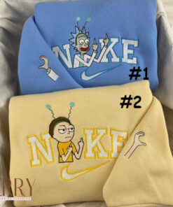 Rick And Morty Nike Embroidered Sweatshirt