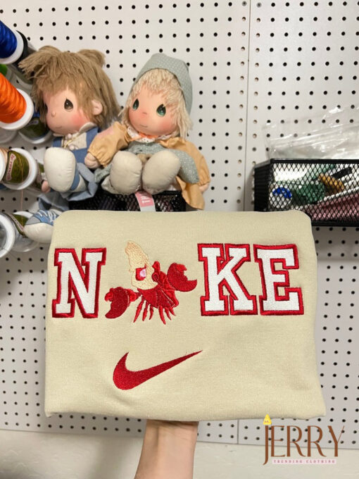 Sebastian The Little Mermaid Disney Nike Embroidered Sweatshirt