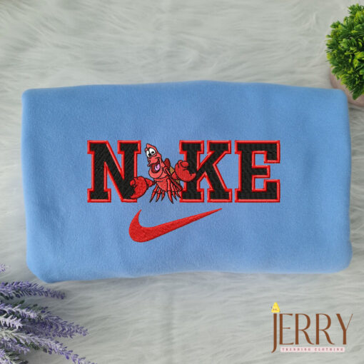 Sebastian The Mermaid Disney Nike Embroidered Sweatshirt - Image 2