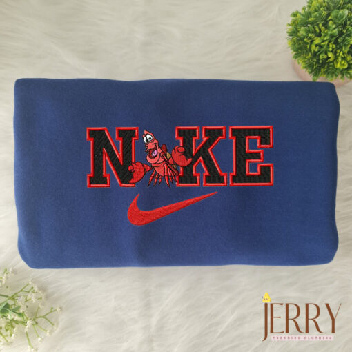 Sebastian The Mermaid Disney Nike Embroidered Sweatshirt - Image 6