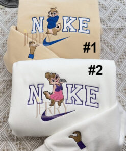 Simon And Jeanette Alvin And The Chipmunks Nike Embroidered Sweatshirt, Valentines Day Gifts For Couples