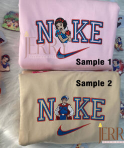 Snow White And Prince Florian Disney Nike Embroidered Sweatshirts