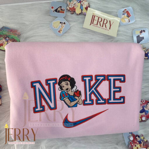 Snow White And Prince Florian Disney Nike Embroidered Sweatshirts - Image 4