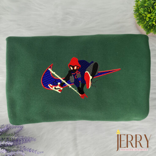 Spiderman In A Hat Nike Embroidered Sweatshirt - Image 5