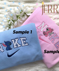 Stitch And Angel Nike Embroidered Sweatshirt