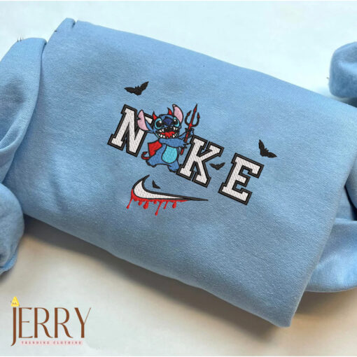 Stitch Halloween Nike Embroidered Sweatshirt - Image 2