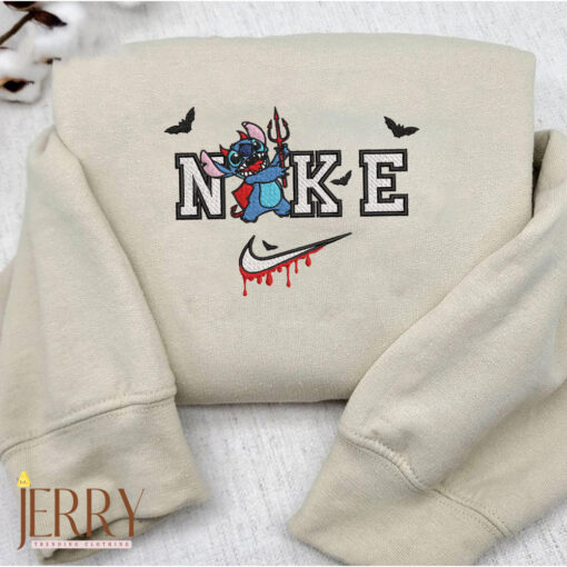 Stitch Halloween Nike Embroidered Sweatshirt - Image 3