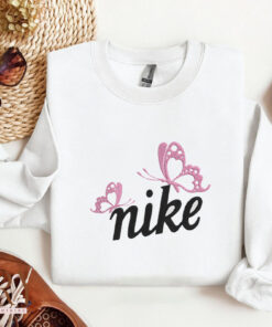 Swoosh Butterfly Nike Embroidered Sweatshirt