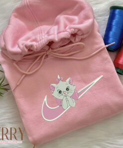 Swoosh Marie Cat Disney Nike Embroidered Sweatshirt, Hoodie Nike Embroidered