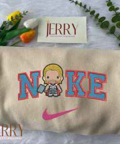 Thor Chibi Nike Embroidered Sweatshirt, Hoodie Nike Embroidered