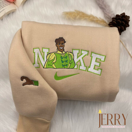 Tiana And Naveen The Princess and the Frog Disney Nike Embroidered Sweatshirt, Valentines Day Gifts For Couples - Image 3