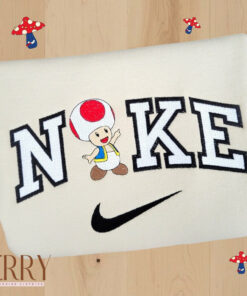 Toad Mario Nike Embroidered Sweatshirt