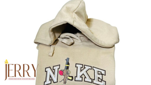 Tom And Jerry Couple Nike Embroidered Sweatshirts - Image 2