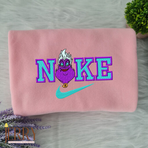 Ursula The Mermaid Disney Nike Embroidered Sweatshirt - Image 2