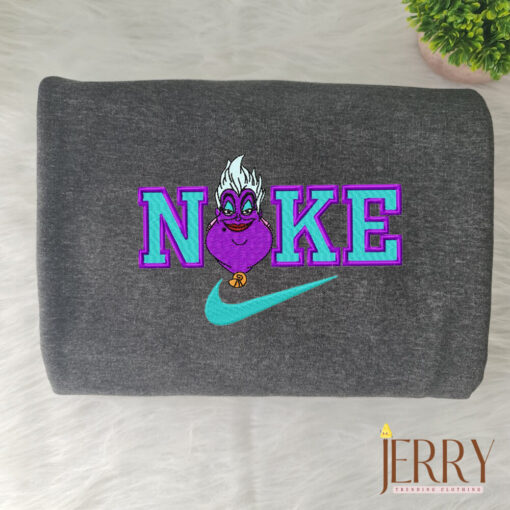 Ursula The Mermaid Disney Nike Embroidered Sweatshirt - Image 3