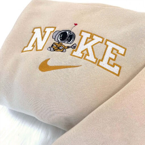 Wall E And EVE Disney Nike Embroidered Sweatshirts - Image 3