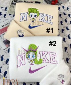 Velvet And Venner Chibi Trolls Band Together Nike Embroidered Sweatshirt, Matching Embroidered Hoodies