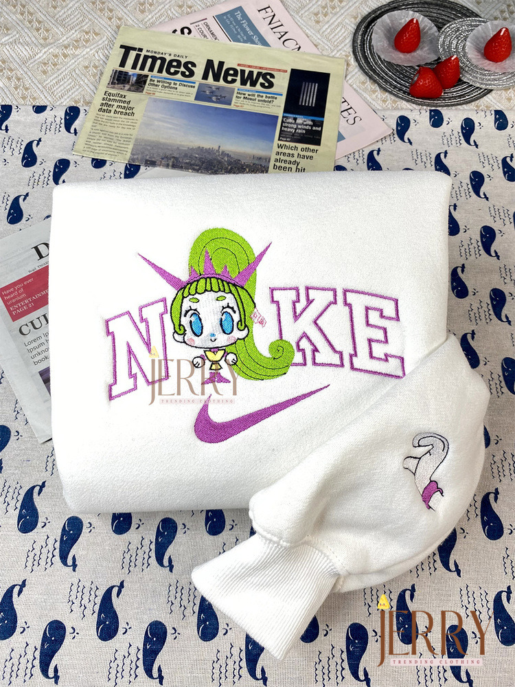 Velvet And Venner Chibi Trolls Band Together Nike Embroidered Sweatshirt, Matching Embroidered Hoodies - Image 3