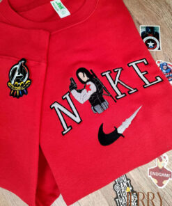 Winter Soldier Nike Crewneck Embroidered, Nike Embroidered Sweatshirt