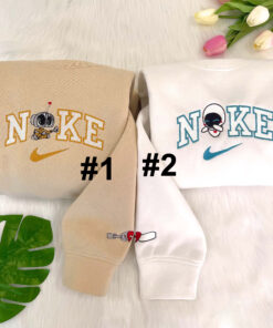 Wall E And EVE Disney Nike Embroidered Sweatshirts