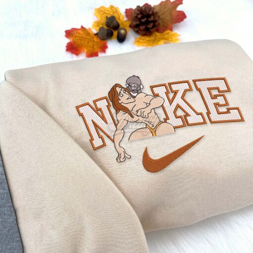 Tarzan And Jane Disney Nike Embroidered Sweatshirts - Image 3