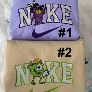 Mike Wazowski Monsters Disney Nike Embroidered Sweatshirts