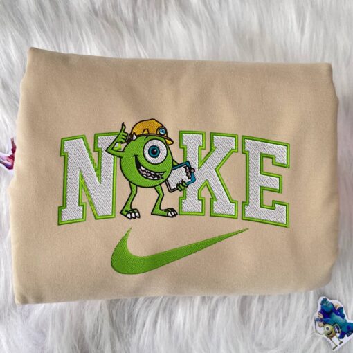 Mike Wazowski Monsters Disney Nike Embroidered Sweatshirts - Image 2