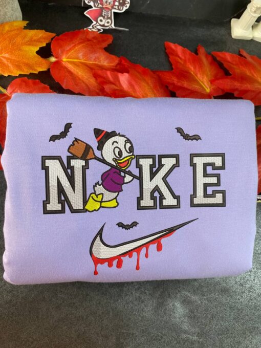 Dewey Duck And Louie Duck Disney Nike Embroidered Sweatshirts - Image 3