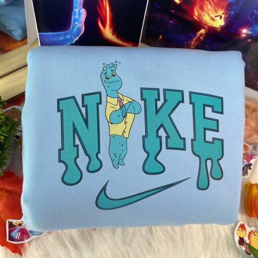 Ember And Wade Elemental Disney Nike Embroidered Sweatshirts - Image 3