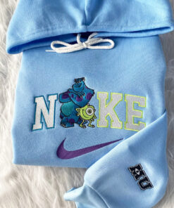 Mike Wazowski James Sullivan Monsters Disney Nike Embroidered Sweatshirt