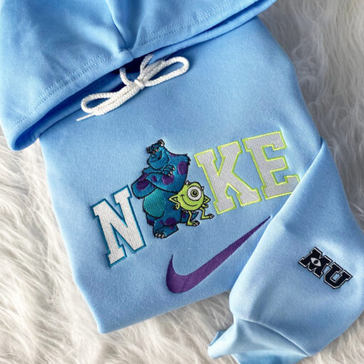 Mike Wazowski James Sullivan Monsters Disney Nike Embroidered Sweatshirt - Image 3