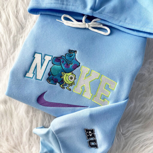 Mike Wazowski James Sullivan Monsters Disney Nike Embroidered Sweatshirt - Image 2