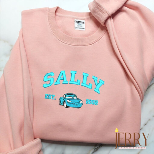 Mcqueen Sally Mater Embroidered Sweater, Couple Embroidered Sweatshirts, Cartoon Crewneck, Vintage shirt ECT0030405 - Image 3