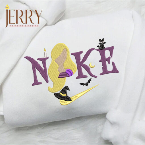 Sarah Sanderson Hocus Pocus Halloween Nike Embroidered Sweatshirt - Image 3