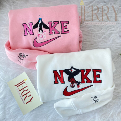 Cheap Gwen Stacy Spider man Nike Embroidered Matching Sweatshirt, Christmas Present For Couples - Image 3