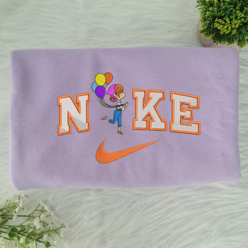 Carl And Ellie Up Disney Nike Embroidered Sweatshirts - Image 2