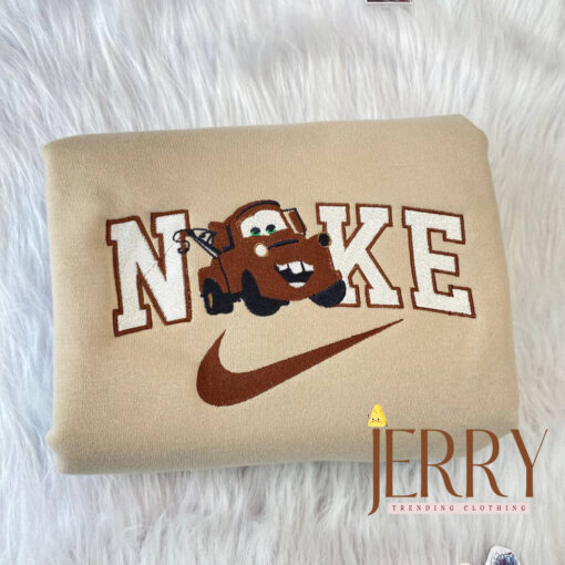 Mater And Guido Cars Disney Nike Embroidered Sweatshirts - Image 2