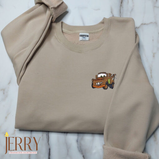 Cars Embroidered Sweatshirts, Cartoon Disney Embroidered Sweater - Image 3
