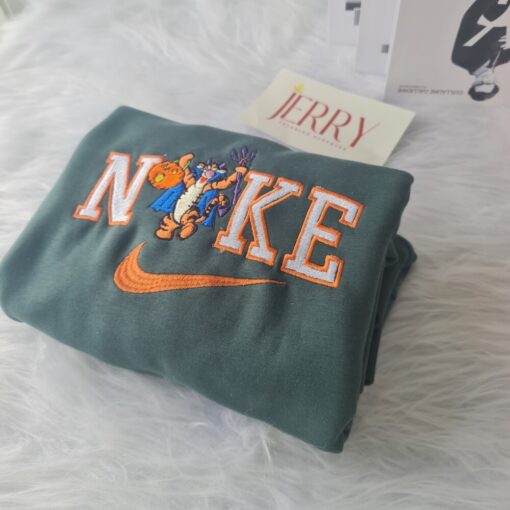 Funny Tigger Disney Disney Nike Embroidered Sweatshirt, Halloween Gift For Couple - Image 2