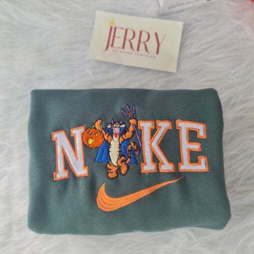 Funny Tigger Disney Disney Nike Embroidered Sweatshirt, Halloween Gift For Couple