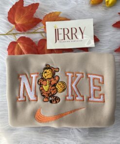 Cheap Winnie The Pooh Disney Disney Nike Embroidered Sweatshirt, Halloween Gift For Couple