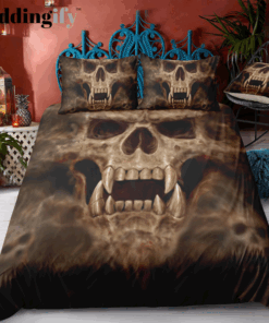 Skeleton Skull Cloud Bedding Set cozy bed mother's day