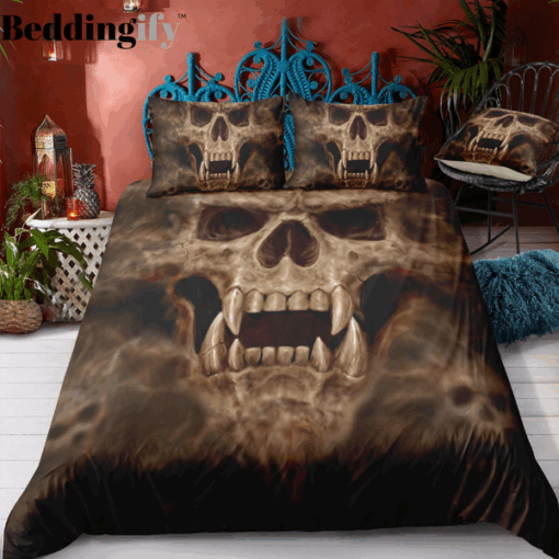 Skeleton Skull Cloud Bedding Set cozy bed mother's day