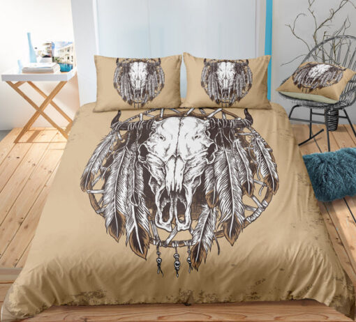 Cow Skull And Feather Bedding Set bed sheets mothers day cards bunk bed designs feliz dia de las madres