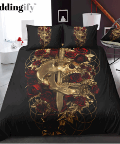 Royal Golden Knife Skull Bedding Set bunk bed designs bed sheets feliz dia de las madres mothers day cards