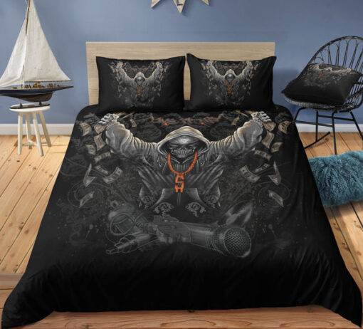 Money - S Chain Black Skull Bedding Set cozy bedroom aesthetic feliz dia de las madres mothers day cards
