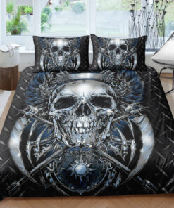 Metal Knight Saws Skull Bedding Set cozy bed bunk bed designs feliz dia de las madres mothers day cards