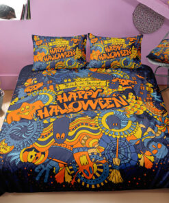 cozy bed bed sheets mothers day cards feliz dia de las madres Happy Halloween Bedding Set