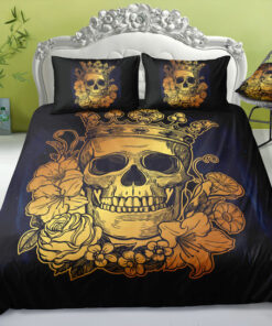 Golden King Crown Skull Bedding Set feliz dia de las madres bunk bed designs